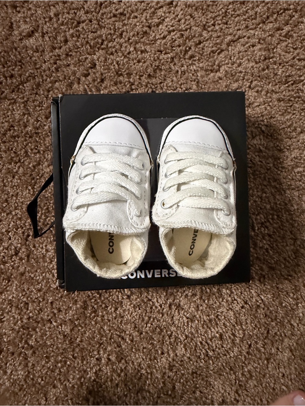 Converse Baby White Canvas Low-Top Sneakers